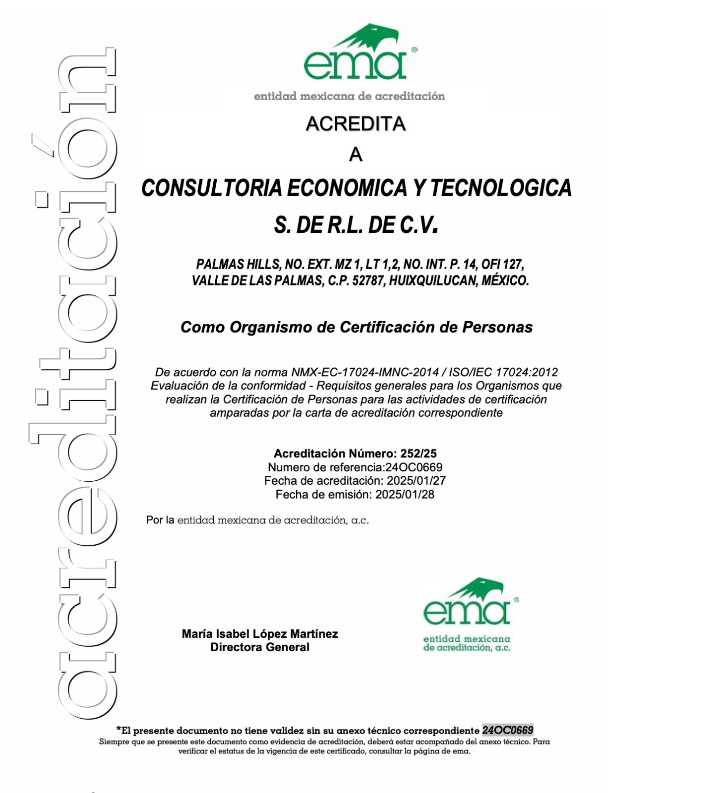 ACREDITACION 25225 EMA COMO OCP